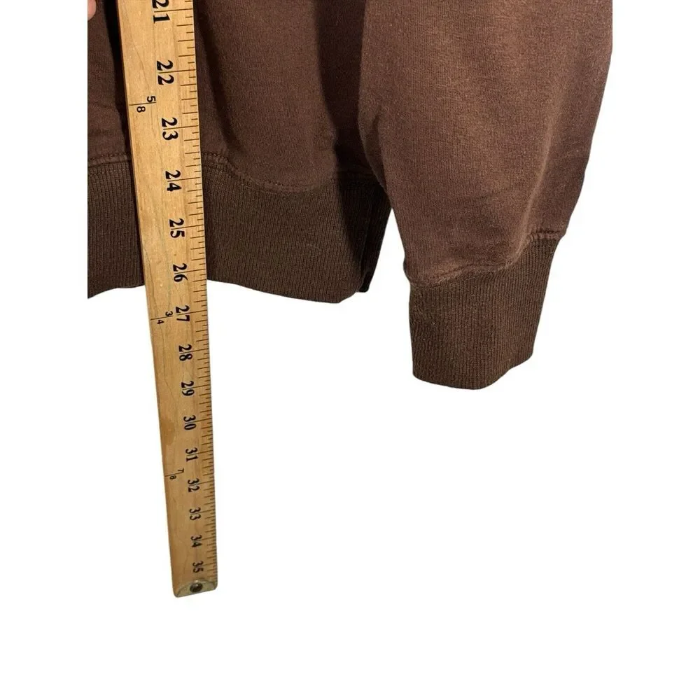 Romwe Sweatshirt Adult Medium Cartoon Dinosaur Crewneck Brown‎
